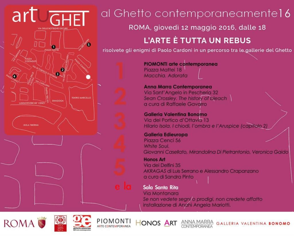 Roma. Gallerie del Ghetto. L’arte è tutta un rebus