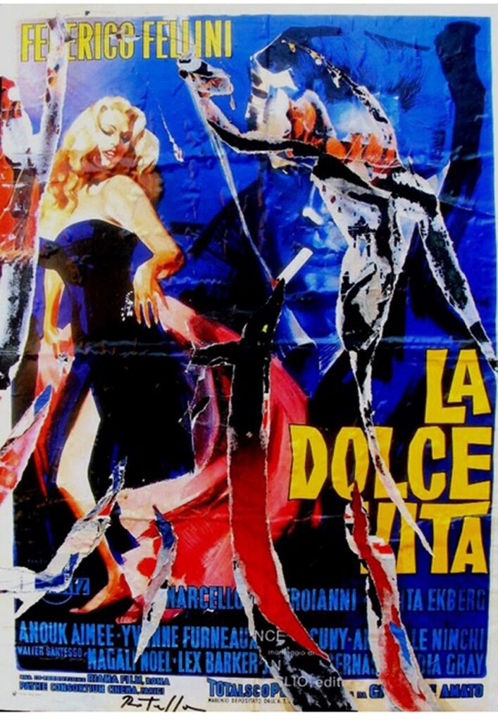 Fioroni, Rotella e Schifano: a Milano la dolce vita nell’arte romana