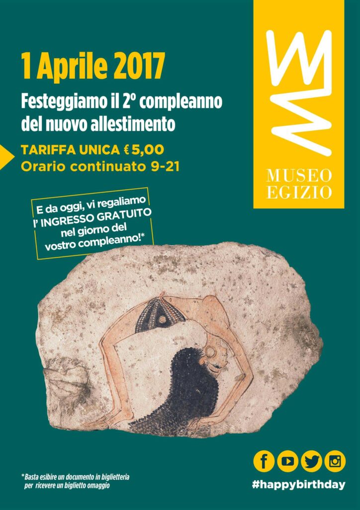 Museo Egizio di Torino. Il 1° aprile è un giorno di festa