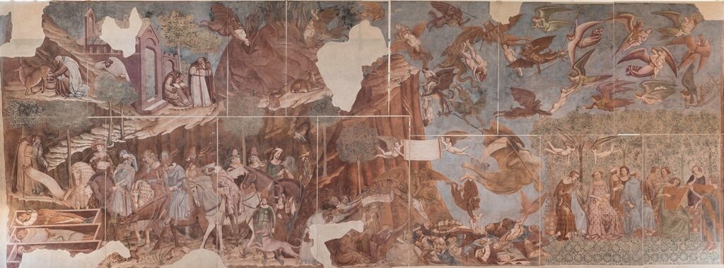 Pisa. Concluso il restauro del “Trionfo della morte”, il grande affresco trecentesco di Buonamico Buffalmacco
