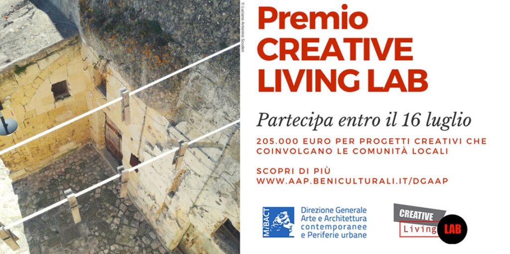 Mibact. Prima edizione del bando “Premio Creative Living Lab”