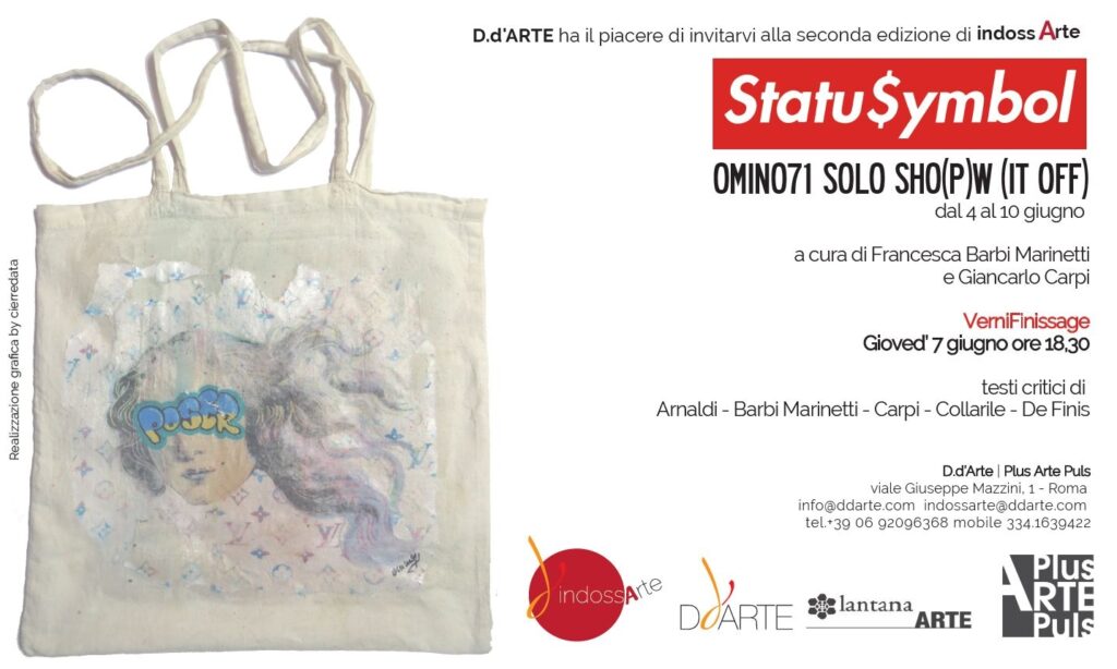 “Statu$ymbol”, la nuova personale di omino71 alla D.d’Arte | Plus Arte Puls
