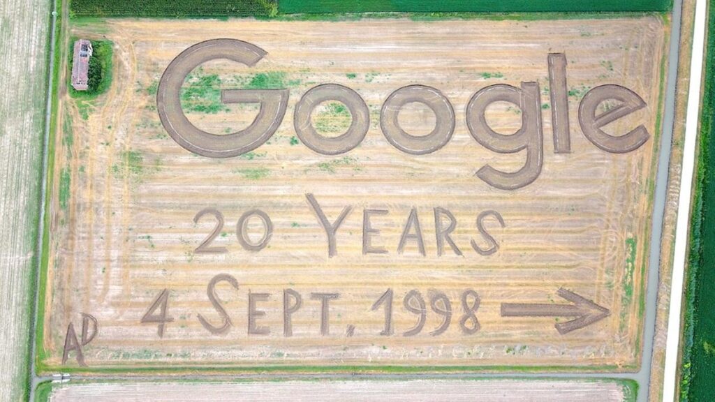 Google compie vent’anni. Un’opera di Land Art ne celebra l’anniversario