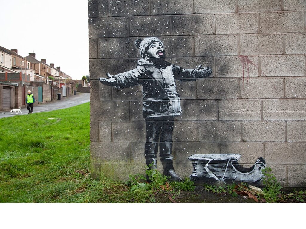 Banksy, ecco la nuova opera “natalizia”