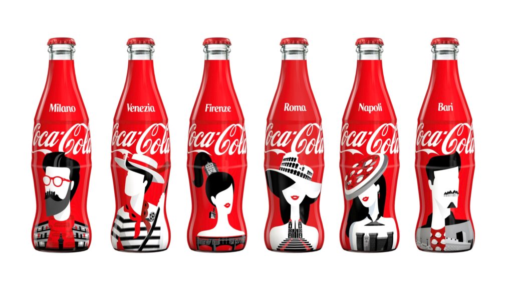 “Face of the City”, Coca-Cola rende omaggio a sei città italiane con una limited edition