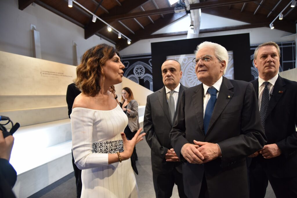 Il Presidente della Repubblica Sergio Mattarella inaugura a Fabriano il meeting delle città creative Unesco