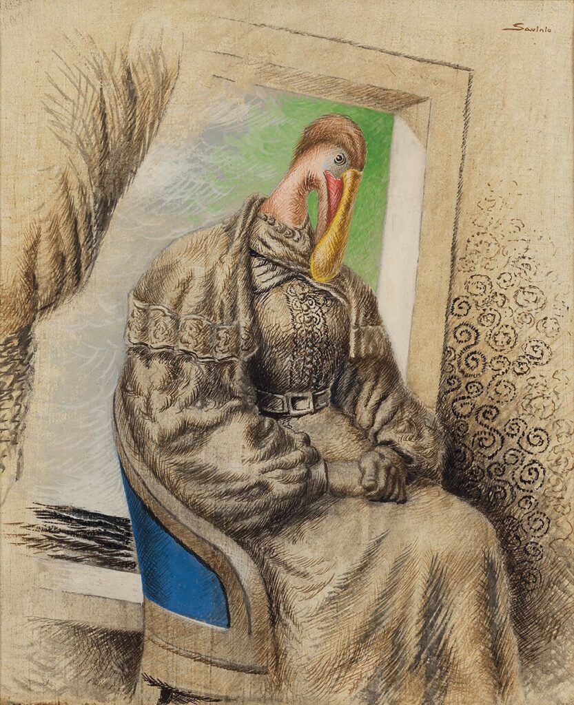 “La vedova” di Alberto Savinio si aggiunge alla mostra “La stanza di Filippo de Pisis”