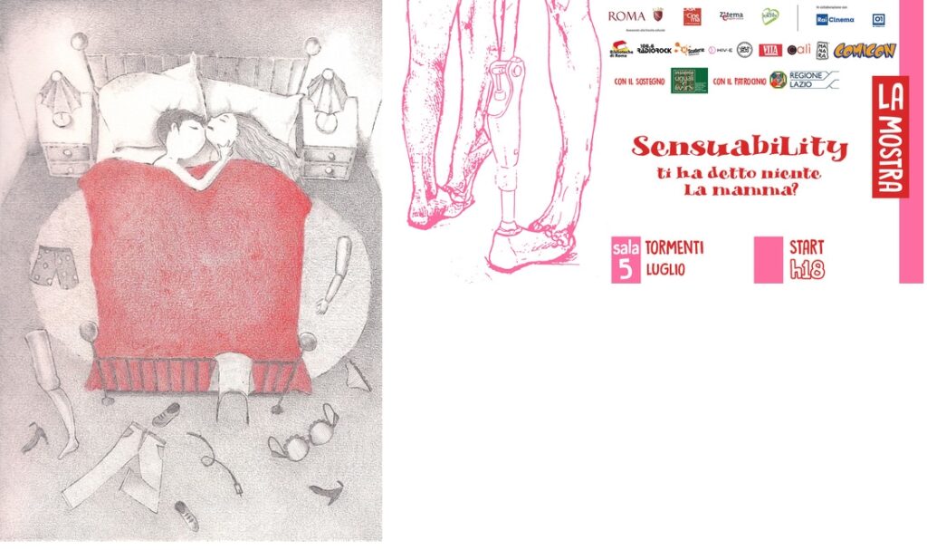 Casa del Cinema. “Sensuability”, fumetti e illustrazioni per abbattere gli stereotipi relativi alla sessualità e disabilità
