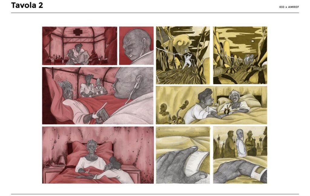 Amref e IED, 9 graphic novel per raccontare il Sud Sudan, il paese più giovane e povero al mondo. Immagini