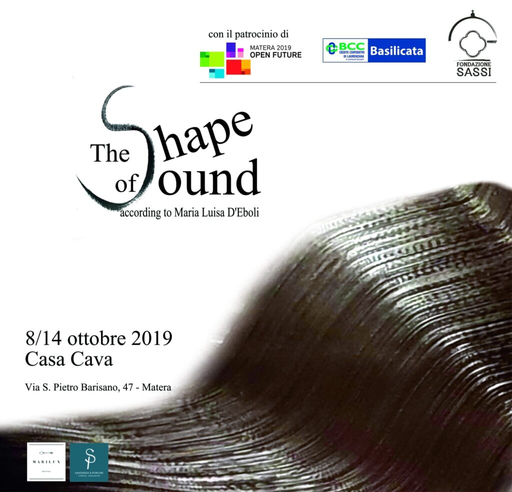 Matera 2019. A Casa Cava va in scena “The shape of sound”, una mostra e una perfomance di Maria Luisa D’Eboli. Video