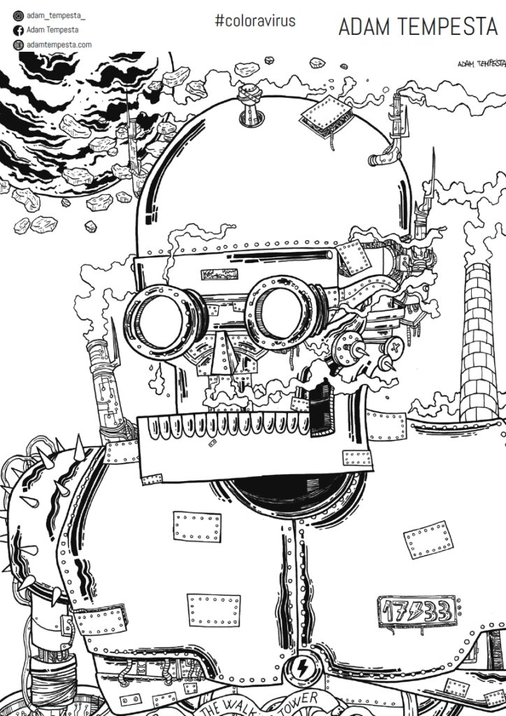#COLORAVIRUS. On line lo sketch-book con 100 disegni di oltre 50 artisti da colorare a casa