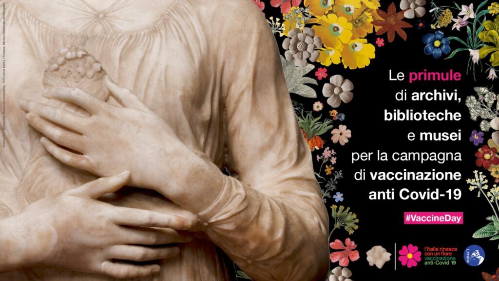 Mibact. Le primule del patrimonio culturale: la campagna social a sostegno della vaccinazione anti Covid 19