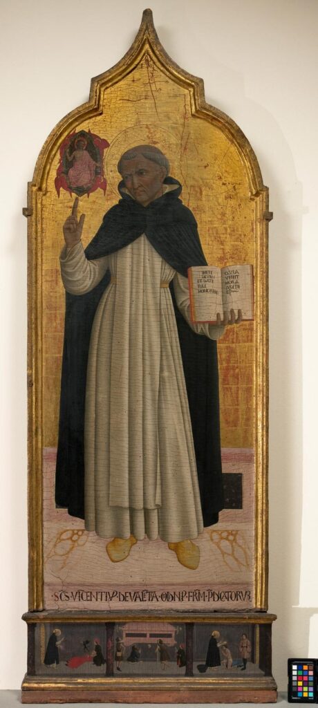 Galleria dell’Accademia, restauro della tavola di Giovanni Francesco da Rimini raffigurante San Vincenzo Ferrer