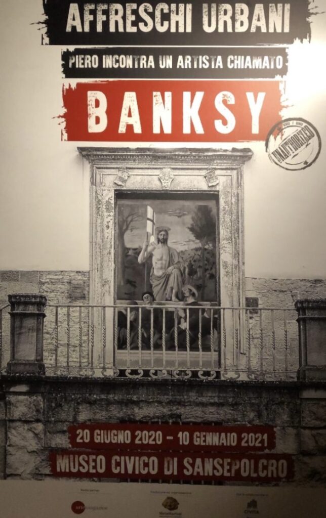 “Affreschi Urbani” di Banksy, oltre 8 mila visitatori per la mostra a San Sepolcro nonostante la pandemia