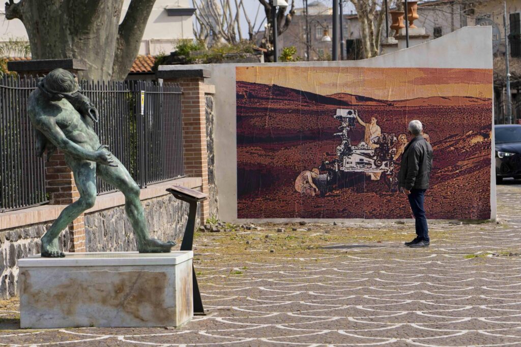 La Street Art di Nello Petrucci mette in comunicazione Pompei con Marte