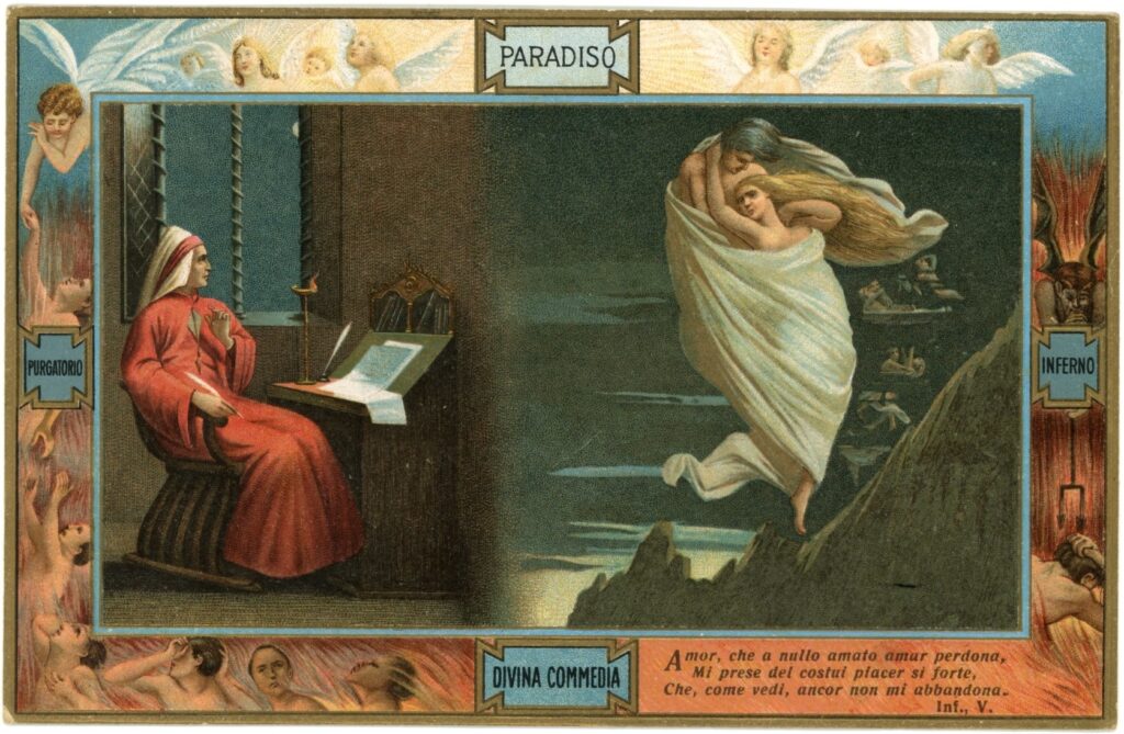 Perugia. “Poste Alighieri”, al Museo del Vino di Torgiano una mostra di Cartoline d’arte su Dante e la Divina Commedia