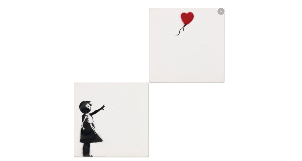 Banksy, all’asta da Christie’s un dittico della bambina con il palloncino 