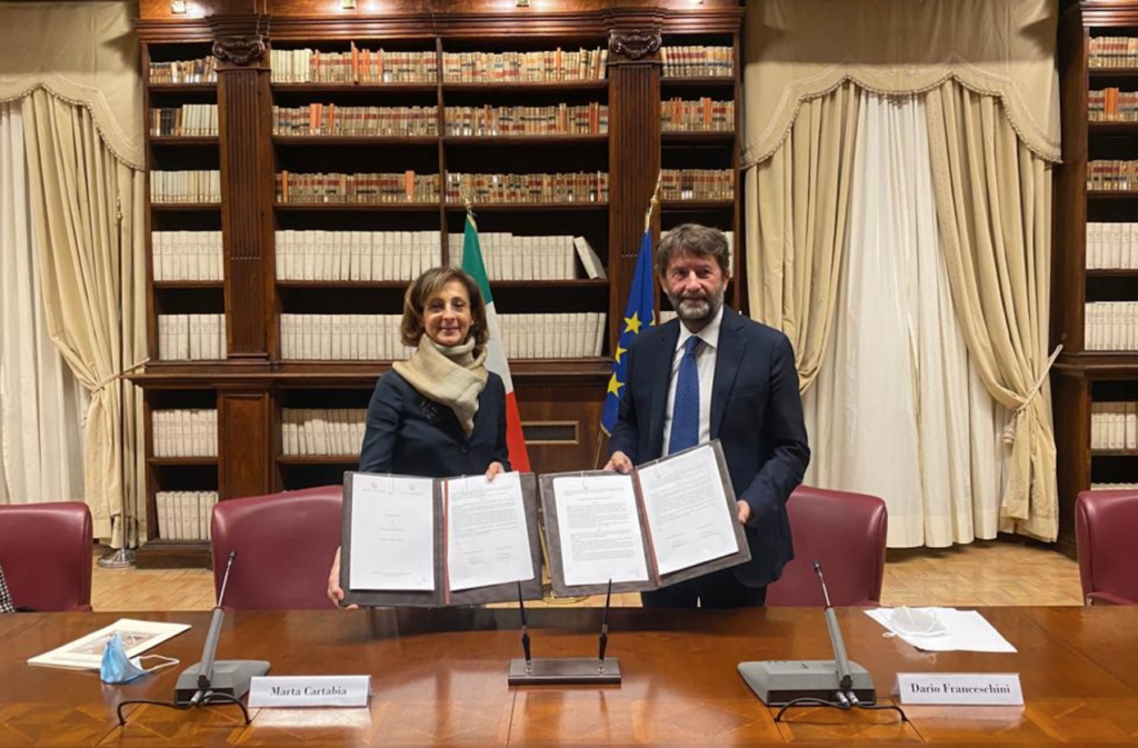 Convenzione tra Ministero della Cultura e Ministero della Giustizia: i detenuti potranno svolgere lavoro di pubblica utilità in 52 Istituti culturali
