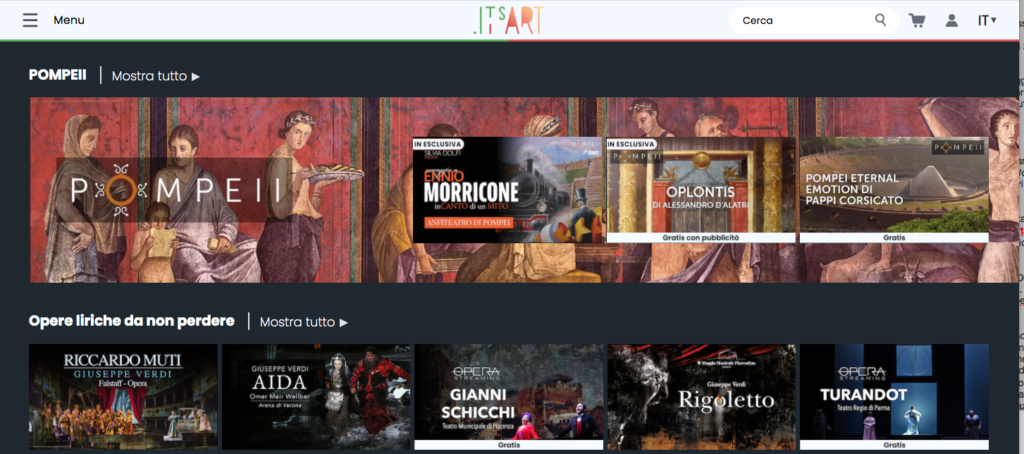 “ItsArt”, la piattaforma dell’arte e della cultura italiana debutta in Europa 