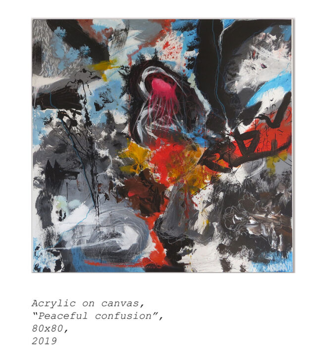 PEACEFULL-CONFUSION-2019-acrilico-e-pastello-acquerellabile-su-tela-80×80-2