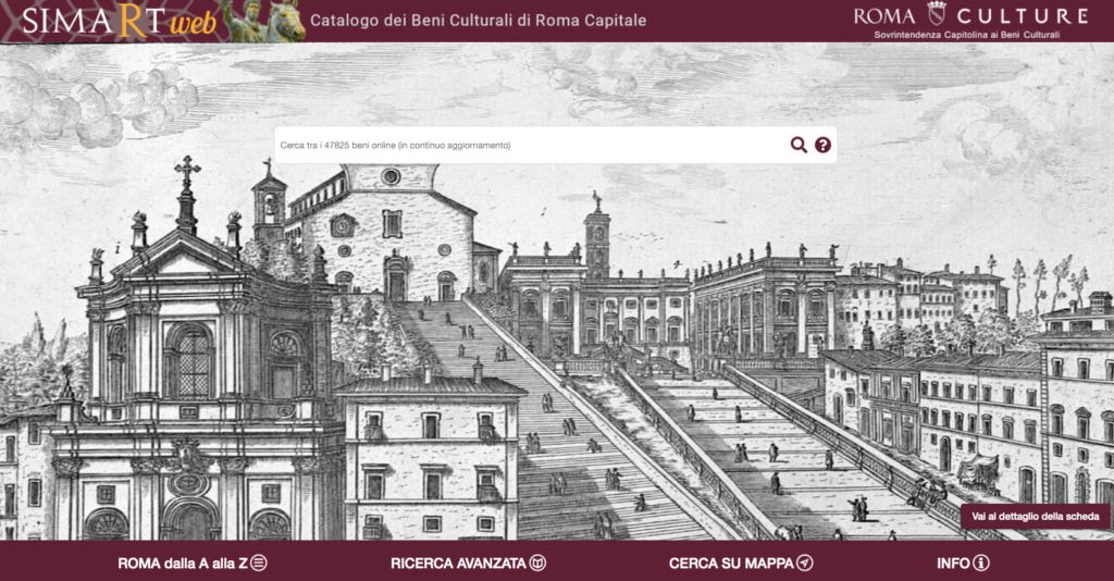 SimartWeb, online il nuovo portale per conoscere il patrimonio culturale di Roma Capitale