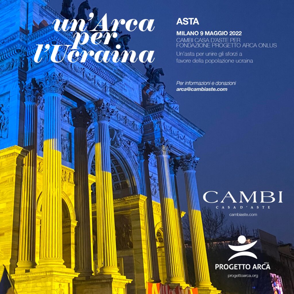 “Un’Arca per l’Ucraina”, la speciale asta di Cambi Casa d’Aste