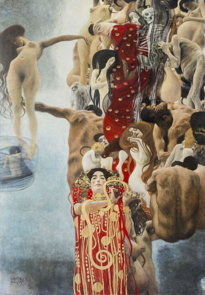  Klimt: “Medicina”, l’opera perduta, ricostruita digitalmente, in mostra all’Ex Chiesa del Carmine di Piacenza