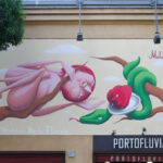“VentiduePortoFluviale – Mela Mundi”, il nuovo eco-murales dello street artist Zed1 a Roma
