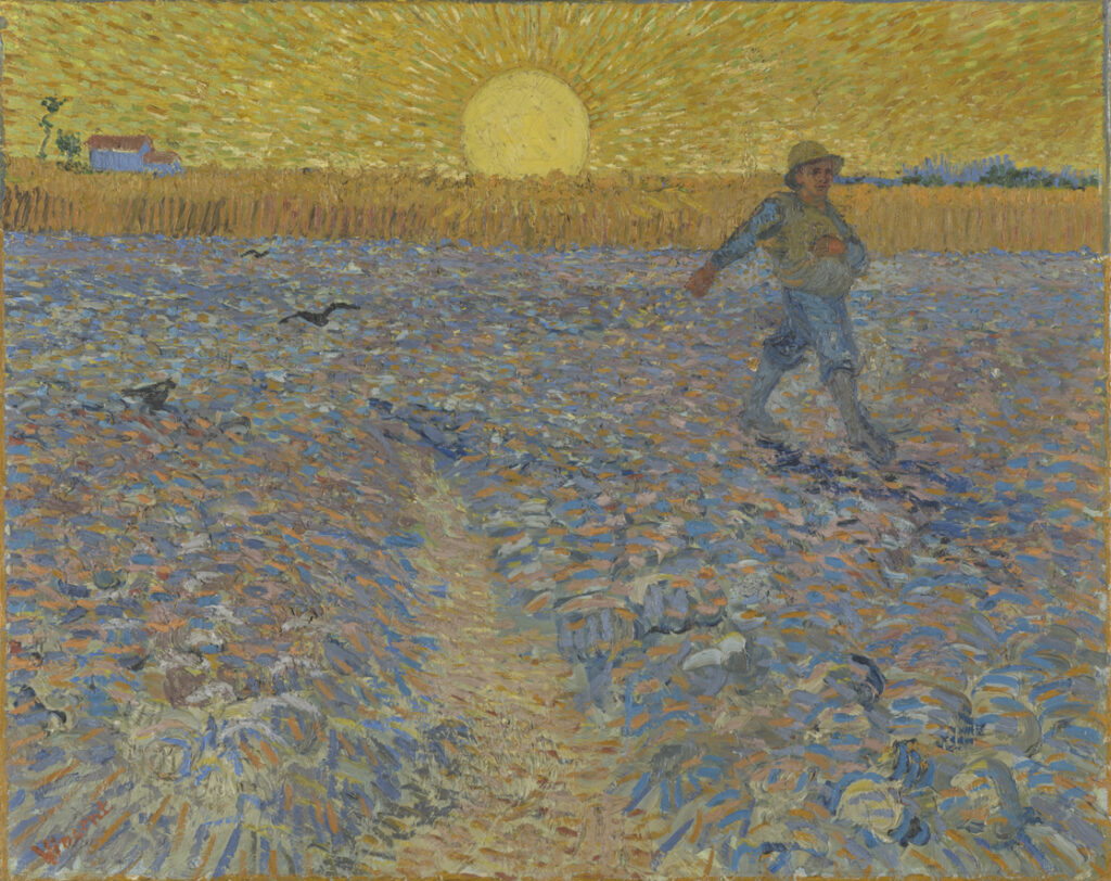 “Il Seminatore” di Van Gogh, integro dopo l’azione delle manifestanti ambientaliste, è tornato in mostra