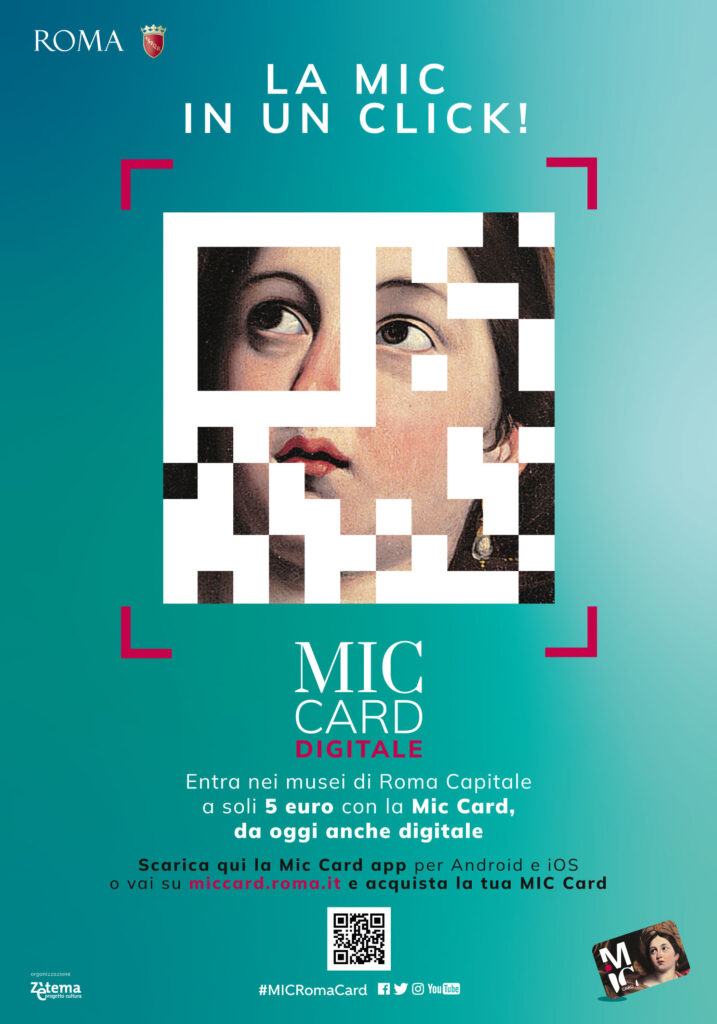 Musei Civici di Roma, dal 5 dicembre MIC Card anche digitale