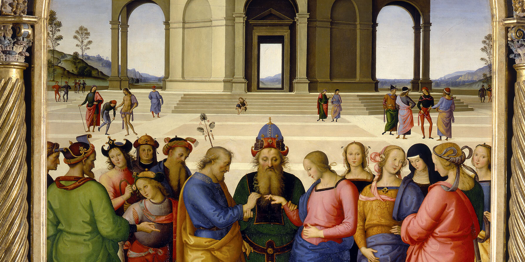 Pietro di Cristoforo Vannucci, detto il Perugino, Sposalizio della Vergine, Musée des Beaux-arts, Caen Pietro di Cristoforo Vannucci, detto il Perugino, Sposalizio della Vergine, Musée des Beaux-arts, Caen