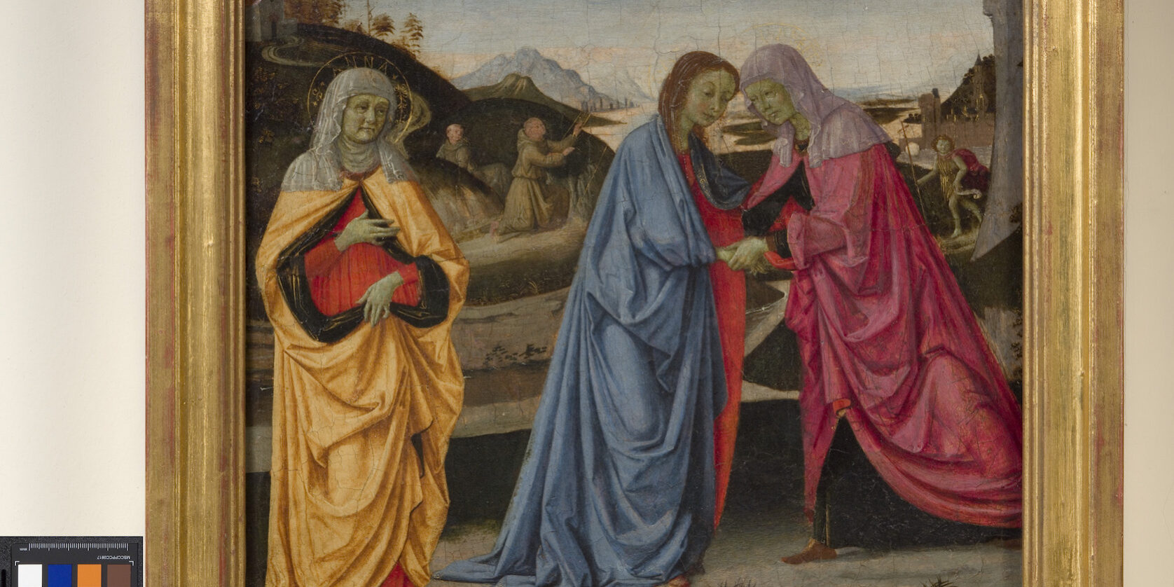 Galleria dell’Accademia di Firenze – Ghirlandaio, Domenico Bigordi detto il, La Visitazione, 1473-1474 circa, Tempera su tavola Galleria dell'Accademia di Firenze - Ghirlandaio, Domenico Bigordi detto il, La Visitazione, 1473-1474 circa, Tempera su tavola