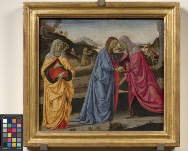 Galleria dell'Accademia di Firenze - Ghirlandaio, Domenico Bigordi detto il, La Visitazione, 1473-1474 circa, Tempera su tavola