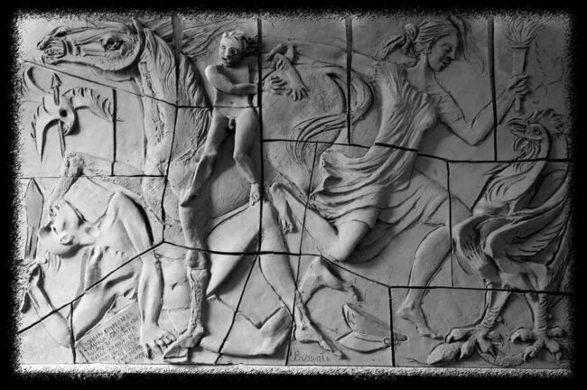 Giorgio-Bisanti-Bassorilievo-legalita-Scuola-Superiore-di-Polizia-di-Roma