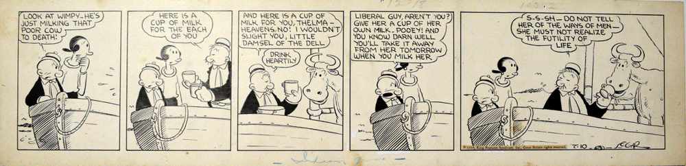 Elzie Chrisler Segar (1894-1938), creatore di Popeye - Braccio di ferro