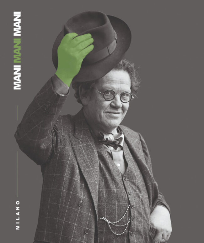 2-MILANO-Vernissage-9-Marzo-2023-_-Agron-Hoti-_-Mani-Mani-Mani-_-Cris-Contini-Contemporary-a-Il-Salotto-di-Milano Agron Hoti, Philippe Daverio - Print on aluminum + artist's intervention with acrylic, courtesy of Cris Contini Contemporary | Milano