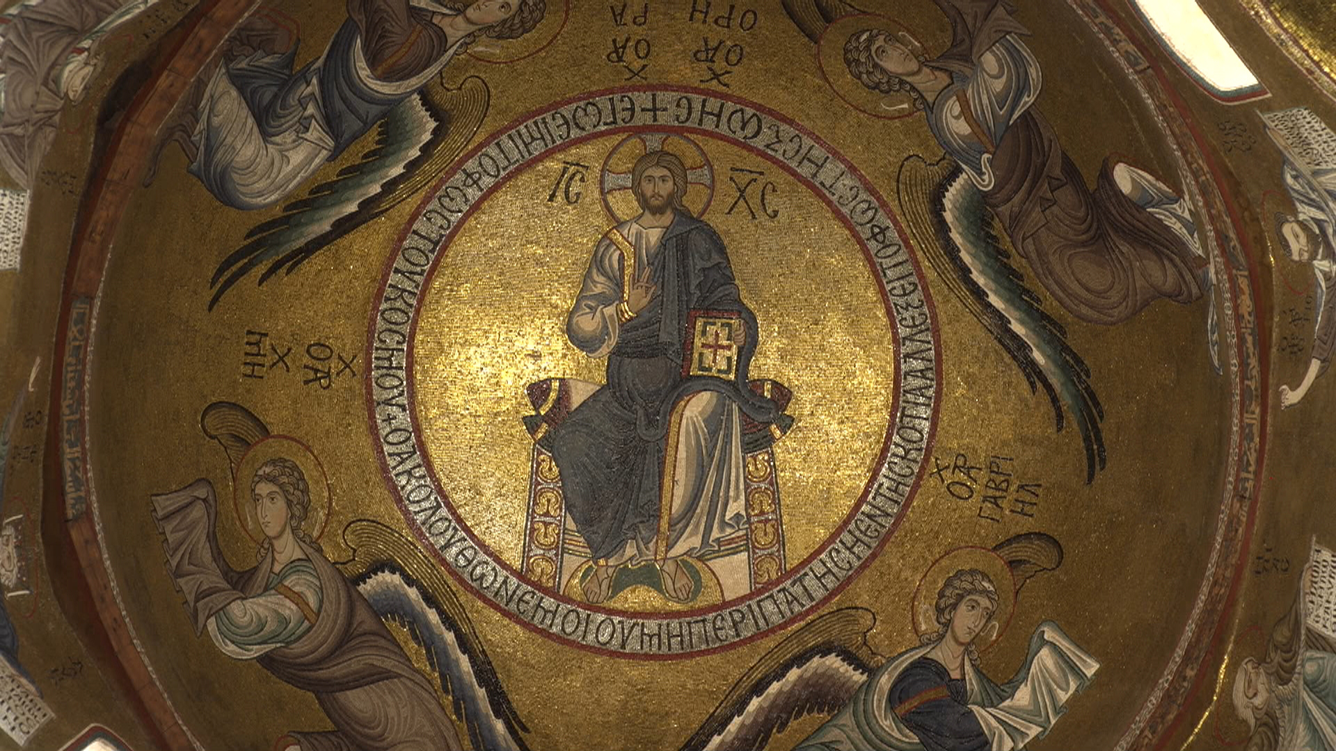 La cupola della chiesa di Santa Maria dell'Ammiraglio, a Palermo Courtesy Rai 5