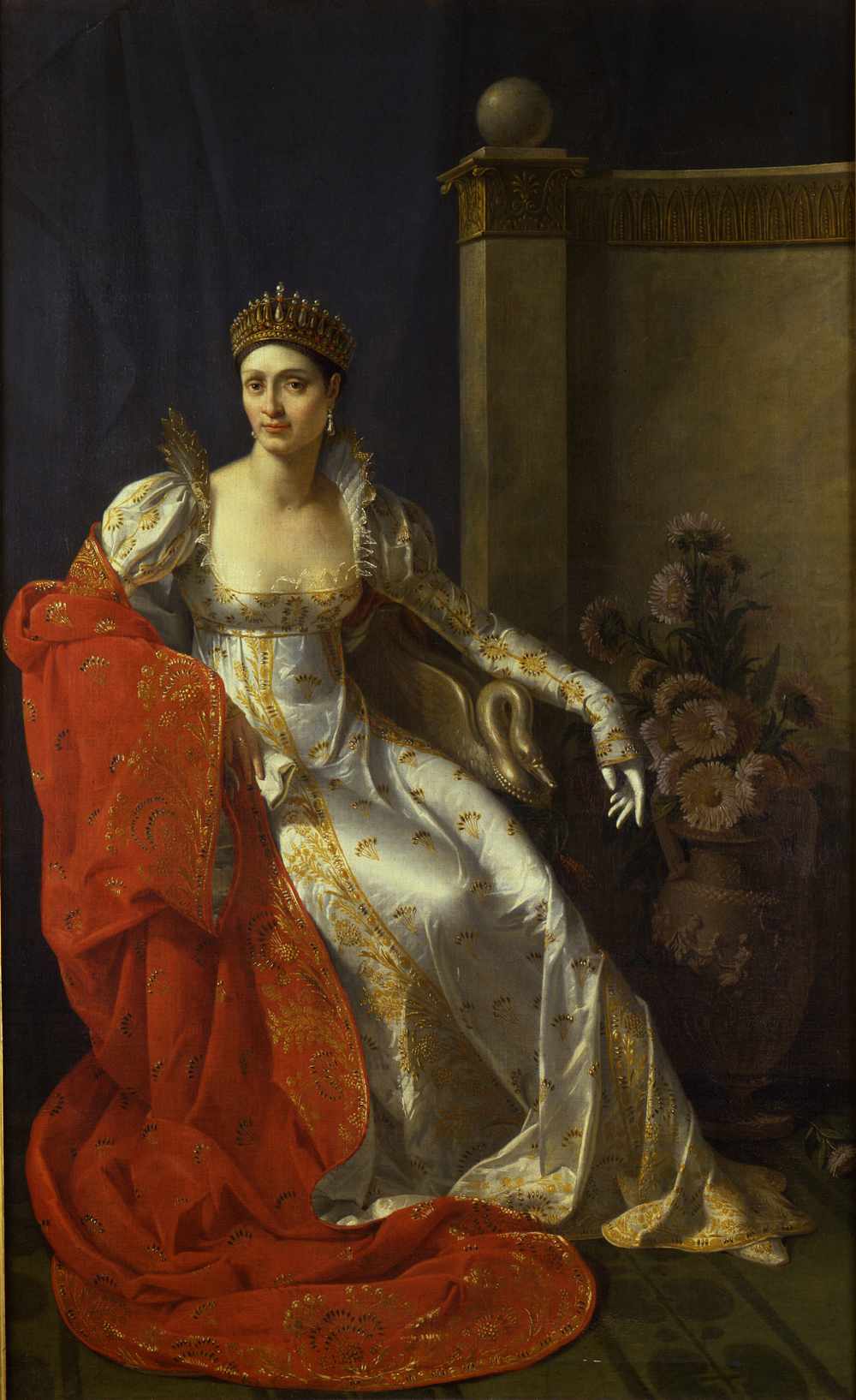 Marie-Guillelmine Benoist,  Ritratto di Elisa Bonaparte Baciocchi, Principessa di Lucca,1806 provenienza Lucca, Museo Nazionale di Palazzo Mansi