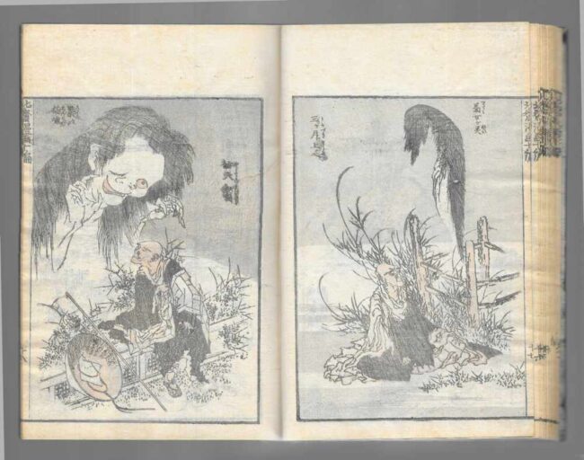 8_Hokusai-Katsushika_Oiwa-e-Yurei_1850_xilografie-policrome-su-carta-di-gelso Hokusai Katsushika Oiwa e Yurei_1850 xilografie policrome su carta di gelso