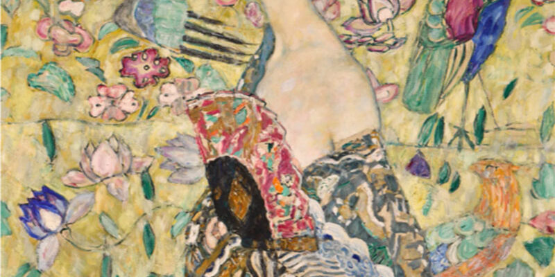 Gustav Klimt, Dame mit fächer, 1918