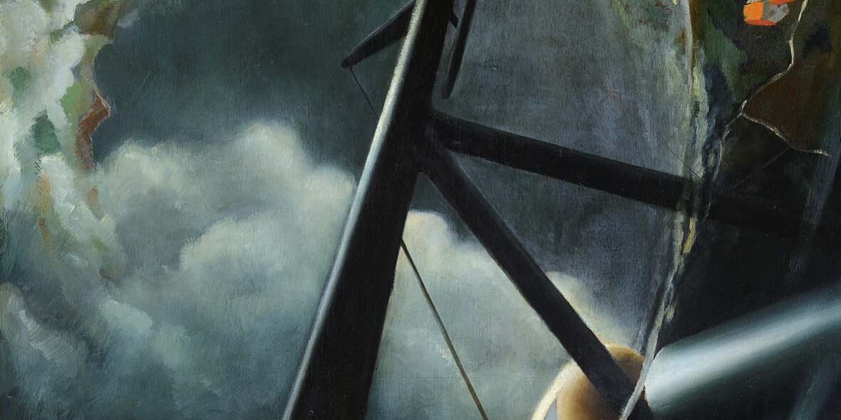 Tullio Crali, Aerocaccia I (Duello di caccia) 1936