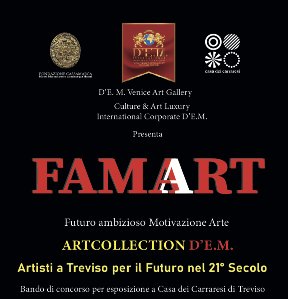 D’E.M. Venice ART GALLERY, bando per un’esposizione a Casa dei Carraresi di Treviso 
