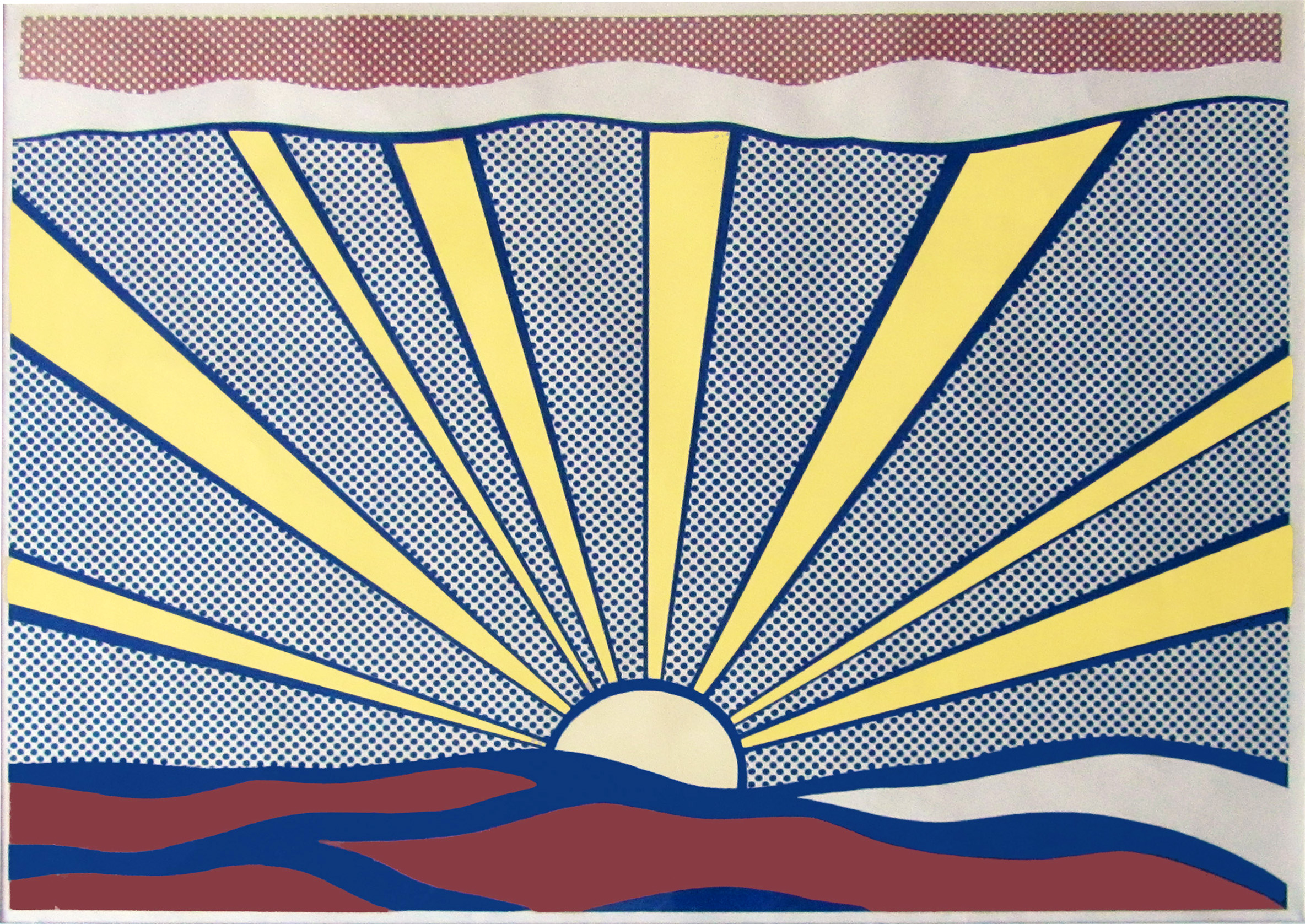 ROY LICHTENSTEIN Sunrise, 1965_Offset lithograph on white wove paper 45,7×60,3 cm GIANFRANCO ROSINI