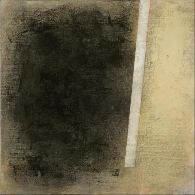 313 Claudio Verna, Bone black, 2009, acrilico su tela, 50 x 50 cm