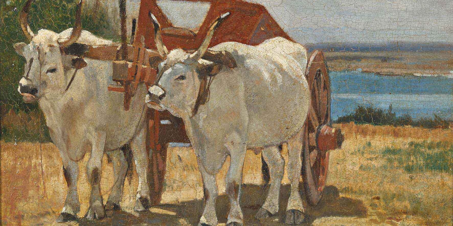 2.Giovanni-Fattori-Bovi-al-carro-1868-olio-su-cartone-Collezione-Palazzo-Foresti-Carpi