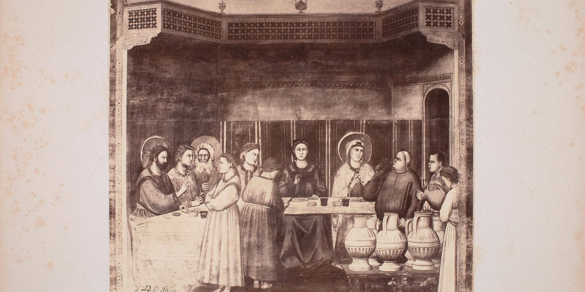 4 Carlo Naya Cappella degli Scrovegni. Le nozze di Cana 1863 stampa all’albumina Padova, Biblioteca Civica