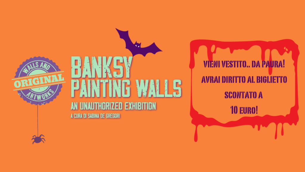 Banksy. Painting Walls, apertura straordinaria della mostra per Halloween