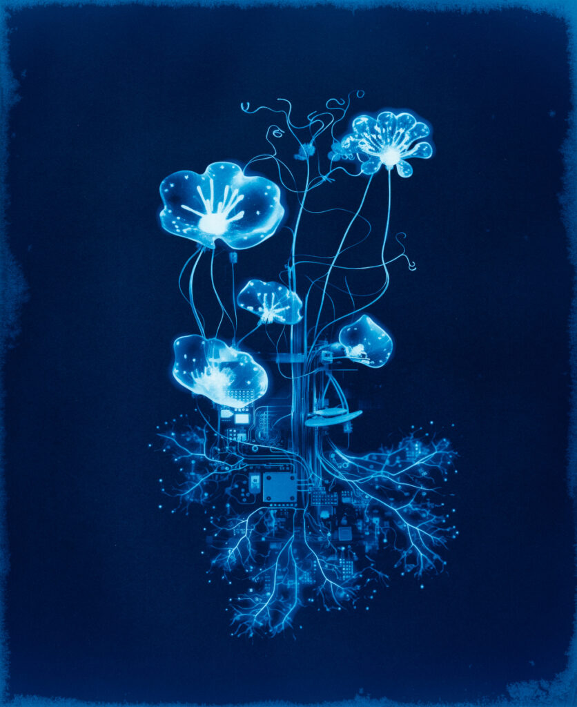 “Deep Blue”, la mostra di Olmo Amato tra Intelligenza artificiale e natura