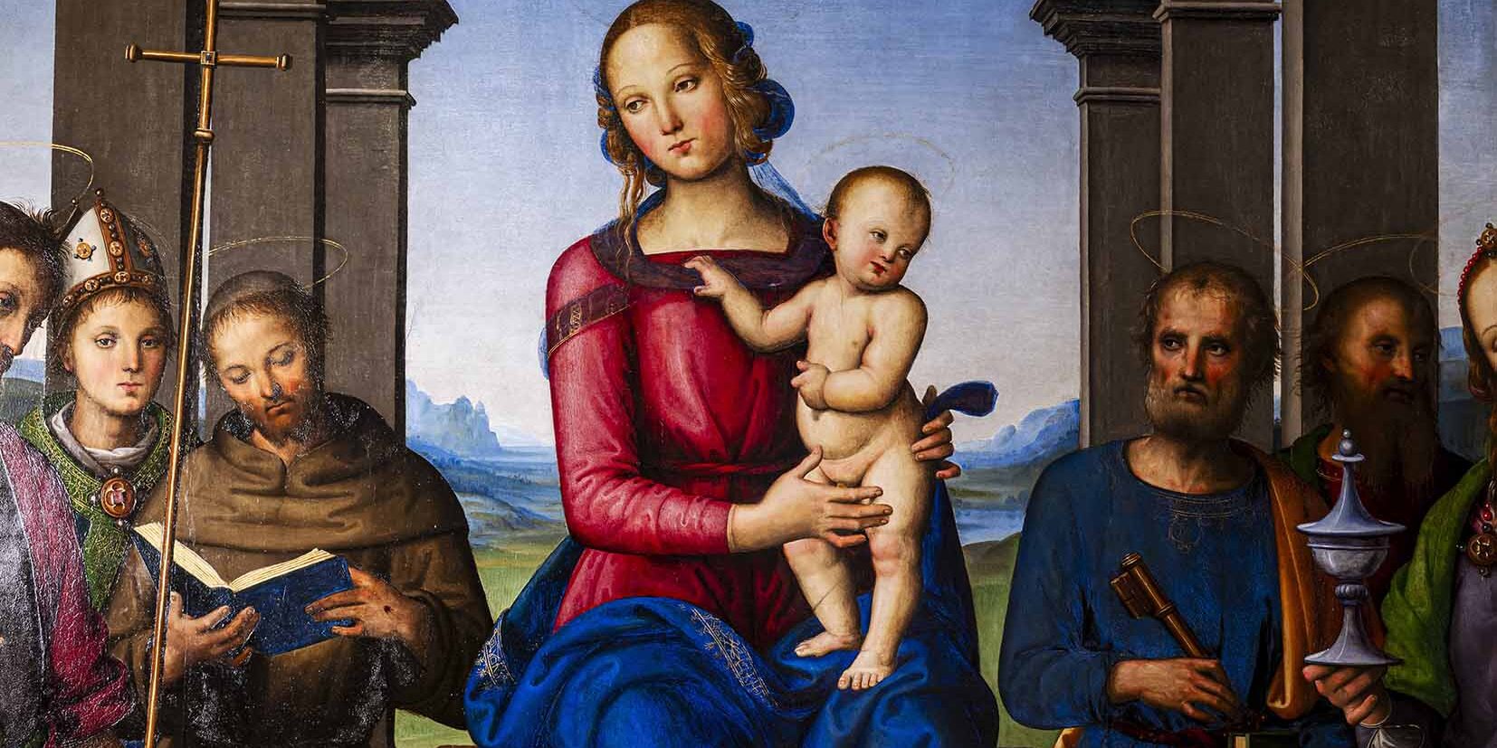 Fano Pala di Durante di Pietro Perugino, particolare