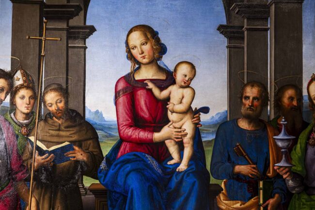 Fano Pala di Durante di Pietro Perugino, particolare